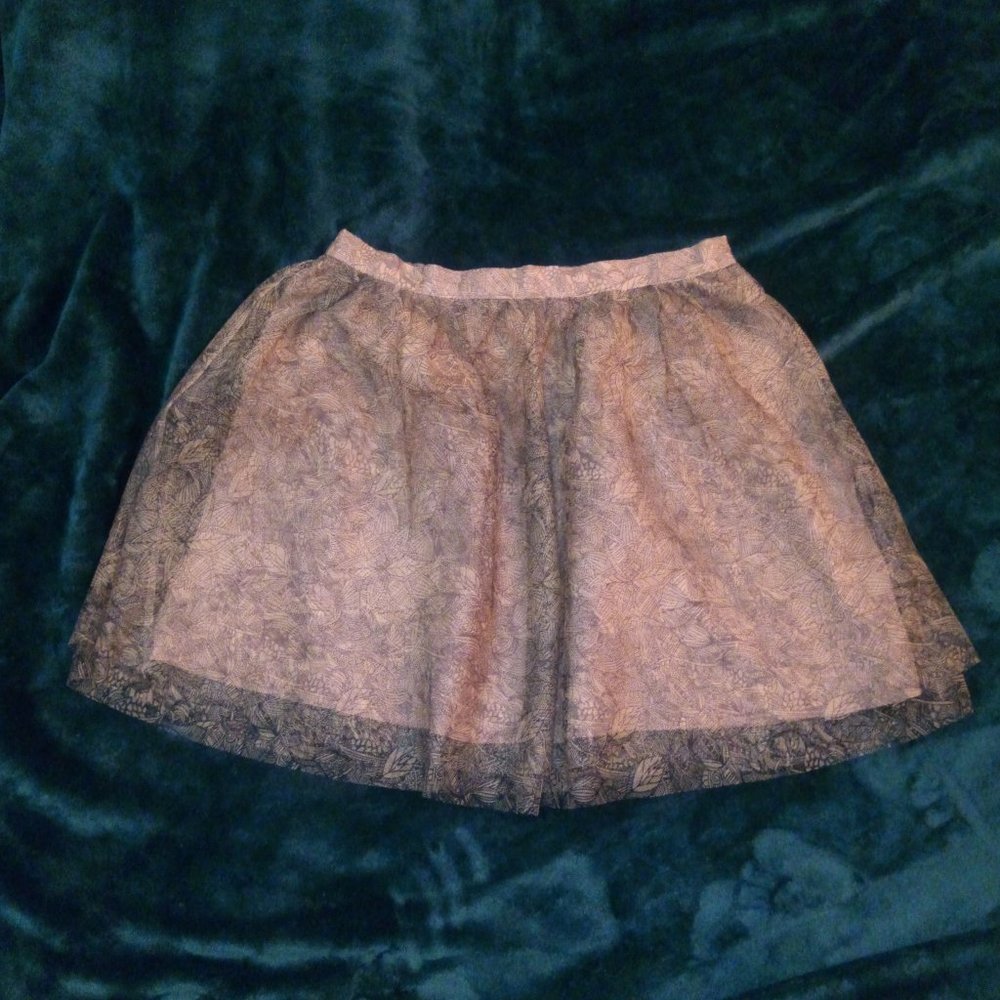 Jack BB Dakota Tutu-Style Mini Skirt in Light Pink & Black Sz 10 NWT